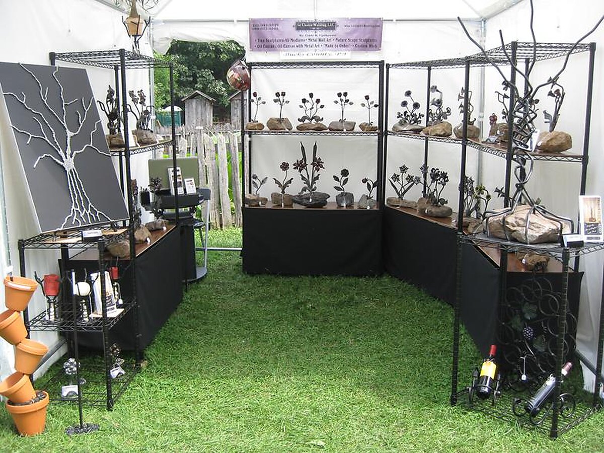 Metal art display